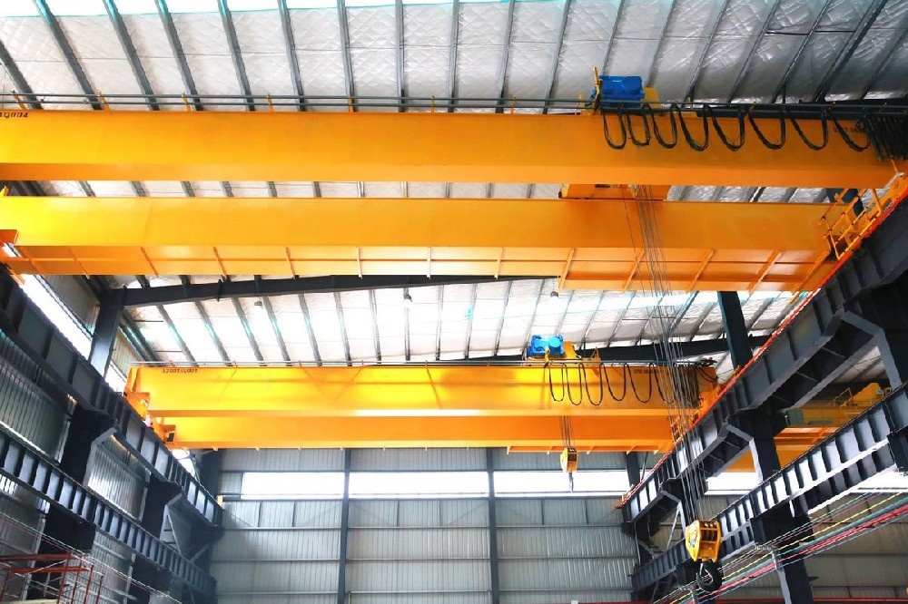 Double girder open winch overhead crane